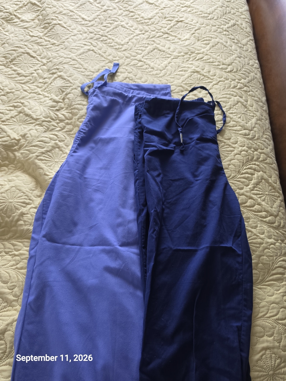 Women’s  Light Blue And Dark Blue Scrubs 2 Pair